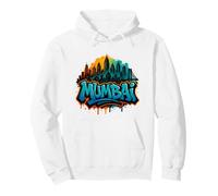 Mumbai, India Graffiti Street Art Skyline Pullover Hoodie