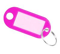 mumbi 15 x Key Fob Key Tags Can Be Written On Key Ring Pink
