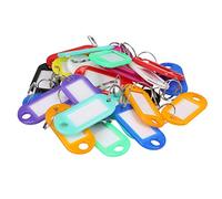mumbi 150 x Key Fob Key Tags Can Be Written On Key Ring Colourful