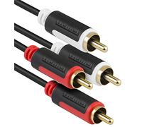 mumbi Audio RCA Cable 2x RCA Male Phono Male to 2 RCA Male/2 m