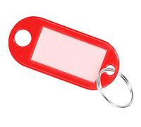mumbi 25 x Key Fob Key Tags Can Be Written On Red