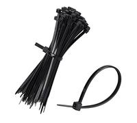 mumbi Cable Ties Black 100 mm x 2.5 mm UV-Resistant Fire Protection UL 94 V2 Professional Set of 100