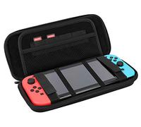mumbi Case Compatible with Nintendo Switch and New Switch OLED, Hard Carry Case Protective Cover, Black