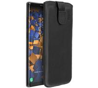 mumbi Genuine Leather Case with Tab Fastener/Pull-Out Aid for Samsung Galaxy Note 8