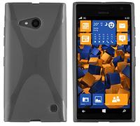 mumbi Protective Case Transparent Black for Nokia Lumia 730/735