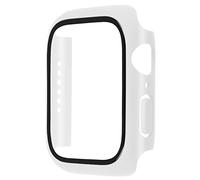mumbi Protective Case with Tempered Glass Compatible with Apple Watch Series 6/SE, 44 mm Case Transparent