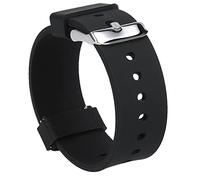mumbi Watch Strap 22 mm Silicone Replacement Strap for Watches Black