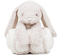 Mumbles Childrens/Kids Cute Plush Rabbit Toy With Blanket (One Size) (Cream)
