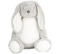 Mumbles Childrens/Kids Zippie Bunny Plush Toy (L) (Grey)