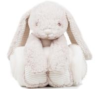 Mumbles Cute Plush Rabbit Toy With Blanket in Cream Mumbles Cream