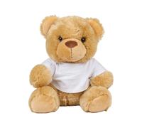 Mumbles Plush Teddy Bear In A T-Shirt in Brown | Size: Small Mumbles Brown S