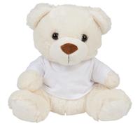 Mumbles Plush Teddy Bear In A T-Shirt in Cream | Size: Medium Mumbles Cream M
