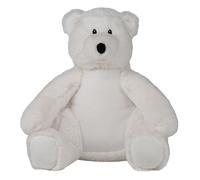 Mumbles Printme Friendly Polar Bear Teddy Bear in White | Size: Medium Mumbles White M