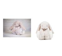 Mumbles Childrens/Kids Cute Plush Rabbit Toy With Blanket (One Size) (Cream)