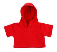Mumbles Teddy Bear Hoodie Accessory in Red | Size: Medium Mumbles Red M