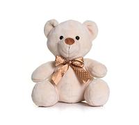 Mumbles Velvet Bear with Ribbon (M) (Cream)
