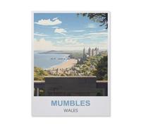 Mumbles Wales，Jigsaw Puzzles for Adults 1000 Piece, Classic Puzzle Teens Boys Girls Puzzles Sturdy Tight Fitting Pieces,Letters On Back for Ideal Challenging and Gift（26x38cm）-ER32
