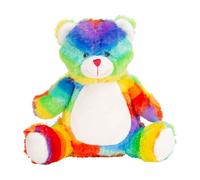 Mumbles Zipped Rainbow Bear Plush Toy Mumbles Multicolor