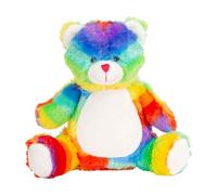 Mumbles Zipped Rainbow Bear Plush Toy (One Size) (Multicoloured)