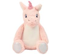Mumbles Zipped Unicorn Plush Toy Pink (One Size)