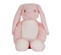 Mumbles Zippie Bunny Plush Toy Pink (One Size)