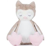 Mumbles Zippie Owl Soft Plush Toy in Light Brown Mumbles Light Brown