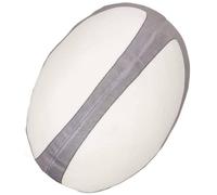 Mumbles Zippie Rugby Ball Plush Toy in White Mumbles White