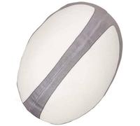 Mumbles Zippie Rugby Ball Plush Toy White/grey (23Cm)