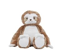Mumbles Zippie Sloth Plush Toy (L) (Brown/White)
