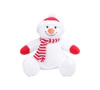 Mumbles Zippie Snowman Soft Toy in White | Size: Large Mumbles White L