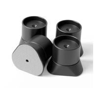 Mumeasy 4 Pack Baby Gate Wall Protector Extender - Pressure Mounted Safety Gate Extension Kit 0.78-3.96 in, Protects Walls & Doorways from Pet & Dog Gates, Works on Stairs & Door, Black