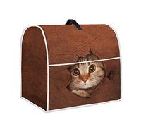 Mumeson Cute 3D Cat Mixer Cover Home Kitchen Appliance Stand Mixer Cover Protector Compatible with Kitchenaid Mixer Cover Durable Polyester Cover Brown