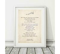 Mumford & Sons - Guiding Light - Song Lyric Art Poster Print (UNFRAMED) - Sizes A4 (29.7 x 21cm) and A3 (42 x 29.7cm) (A4)