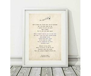 Mumford & Sons - Guiding Light - Song Lyric Art Poster Print (UNFRAMED) - Sizes A4 (29.7 x 21cm) and A3 (42 x 29.7cm) (A4)