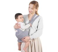 Mumgaroo Baby Sling, Adjustable Toddler Carrier, Breathable Baby Sling Carrier with Thick Shoulder Straps for Newborn, Infant, Toddler, 3-36 Months (Grey)