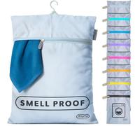 MUMI Travel Laundry Bag - Moisture & Smell-Proof with Hanger, Grey