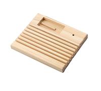 MUMIAO Quilting Ruler Rack, Wooden Quilting Ruler Rack, Patchwork Ruler Holder Beech Wood Quilting Ruler Rack for Sewing Ruler Patchwork Bobbin Needles Ruler Stand Template Organizer