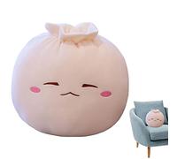 MUMIAO Squishy Pillow Toy, Squeezing Steamed Stuffed Bun Expression Calming Doll, Plush Hugging Cushion Toys for Relaxing, Living Room Couch Sofa Decoration