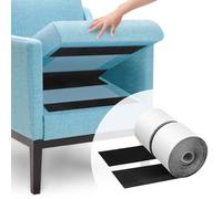 mumisuto 1 Set Non Slip Sofa Cushion Gripper, 6m X 10cm Hook and Loop Tape with Adhesive, Sofa Cushion Gripper Pad Cushion Grip to Keep Sofa Tidy and Reduce Couch Cushions From Sliding