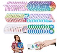 mumisuto 72Pcs Strips for Anxiety Sensory Stickers, 6 Styles Mood Stickers with Textured Rough, Sleep Sticker for Kids Anxiety Relief Suitable for Phone Bottle Cup