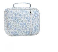 mumisuto Bible Study Bags Kit, Bible Journaling Kit with Bible Case, 12 Colored Highlighters, 5 Ballpoint Pens, 75 Bible Tabs, 200 Intex Tabs, Large Capacity Book Carrying Cover Case for Women (Blue)