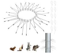 mumisuto Bird Spikes,Marten Repellent Belt for Downpipes,Stainless Steel Bird Spikes for House,Gutter and Tree,Bird Spikes for Outdoor Small Birds,Avoided Raccoons and Squirrels Climbing Fences