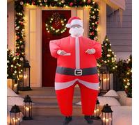 mumisuto Inflatable Santa Claus Costumes for Adults, Blow Up Christmas Santa Suit Fancy Costume Cosplay Party Unisex Adult Xmas Inflatable Costumes for Christmas, Masquerade