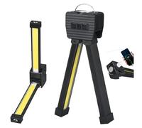 mumisuto Magnet Posing Lamp, Portable Gym Lamp with 180 Degree Folding, Waterproof LED Lamp with Hanging Hook for Posing, Flashlight Outdoor, 7th Gear Dimming