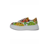 Mumka Women's Gato Mi Vida Sneaker, Multicolored, 3.5 UK