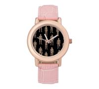 Mummies Ancient Egypt Women’s Watch Quartz Wristwatch Analog with Leather Strap for Office