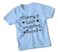 Mummy and Daddy are Getting Married Kids T Shirt Wedding Announcement Tee for Boys Girls Engagement Photo Prop