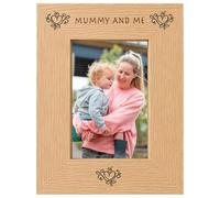 Mummy And Me 6x4 Oak Effect Engraved Picture Photo Frame Keepsake Gift