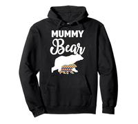 Mummy Bear Autism Awareness Gift For Proud Autism Mom Pullover Hoodie