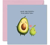 Mummy Birthday Card - Avo Great Day - Happy Mother's Day Card for Mummy Mum from Son Daughter, 145mm Funny Humour Pun Bday Greeting Cards